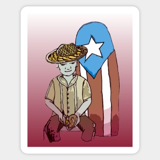 Puerto Rico Man Sticker